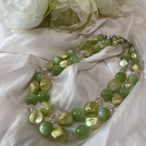 Vintage green necklace